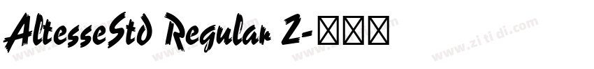 AltesseStd Regular 2字体转换